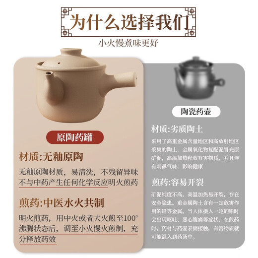Deming casserole old-fashioned special pot for boiling Chinese medicine, special pot for boiling medicine, special medicine pot for cooking medicine, unglazed earthenware pot, traditional medicine pot
