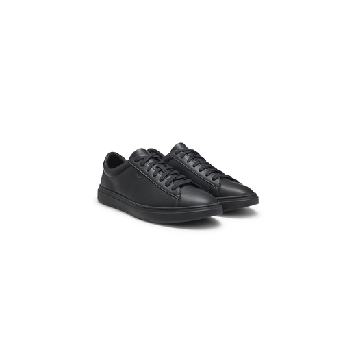Hugo Boss BOSS New Year's Gift Men's 25th Winter New Embossed Logo Leather Sneakers 005-Black 42