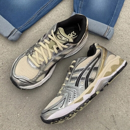 
ASICS men's shoes, women's shoes, breathable and wear-resistant GEL-KAYANO14 sports shoes, running shoes, 1203A537-200 m silver 1203A537-200 spot instant delivery 37 (230mm)