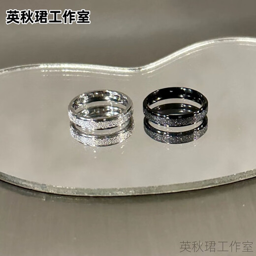 Couple rings for men and women, a pair of simple openings, adjustable rings, Valentine's Day gifts for friends and besties, versatile rings, love at first sight rings