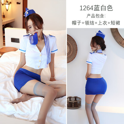 
Sexy stewardess professional female police secretary role-playing underwear 1283 cat suit (excluding socks) One size (80-120Jin [Jin equals 0.5 kg])