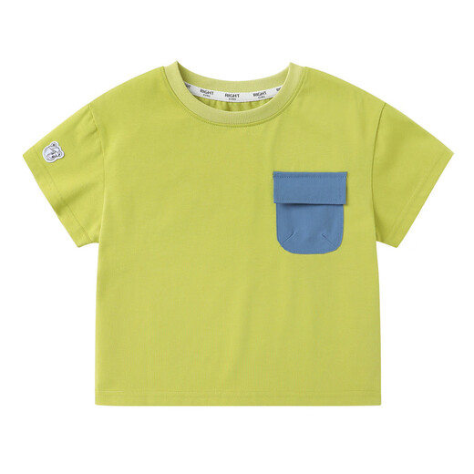 Dy Boy Kurzärärmelte T-Shirt Sommerkleidung Kinderkleidung Kinder Baby Kinder oberster halbärmeliger Sommer-Trend U15604 Grau 100 cm