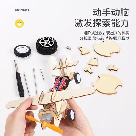 
Tong Mengzi Children's Science Small Experiment Set Primary School Student Steam Toys Physics Experiment Diy Handmade Material Gift [Ten-piece Set contains 5 Electricity Experiments + 2 Batteries] Grades 1 to 2