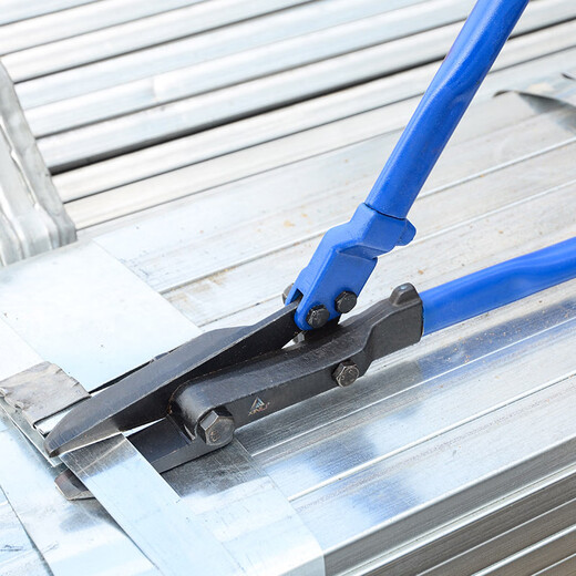 Wanzhuang Xinli Steel Strip Scissors Industrial Cutting Strong Thick Iron Sheet 18-inch Packing Strap Scissors Cable Tie Pliers Unpacking Scissors 12-inch Industrial Grade Steel Strip Scissors (Cut 1.2mm)