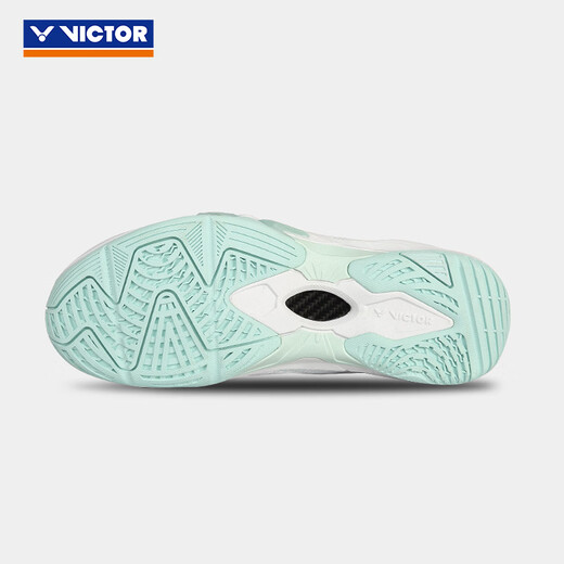 VICTOR威克多 羽毛球鞋 耐磨缓震抗扭V2.5标准楦稳定类羽球鞋 P9200cHP AG（亮白/冷绿） 37 (230mm)