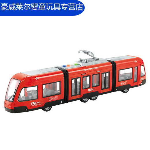 诗滢仿真音乐火车玩具和谐号惯性复兴号双向列车轻轨地铁高铁男孩 52长声光惯性复兴号列车 9857