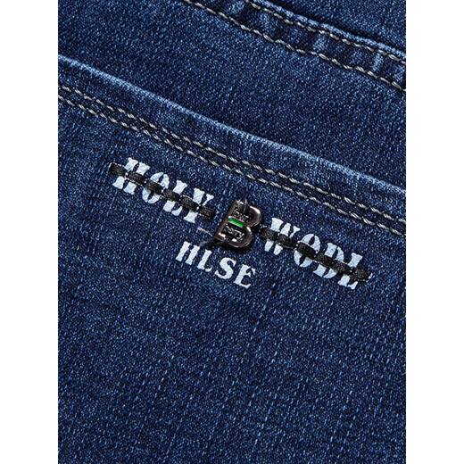 Sept Wolf (SW1960) Spring and Summer Cotton Cotton Jeans Business d'âge moyen pour hommes droits de grande taille décontractée papa lâche Pantalon long 3891 LAN DEEP SumM fine 30 [2 pieds 3]