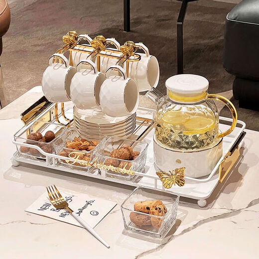 Pupan Light Luxury Kettle Tea Cup Cup Sala de estar en casa Botida de agua Copa de agua Juego de agua Copa Copa Move nueva Casa de regalo de agua de lujo Copa de agua de gas