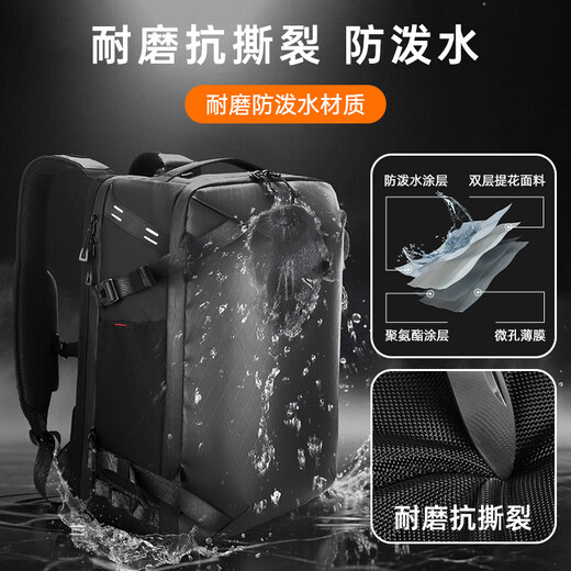 Sumpfes Vakuumkompressions -Rucksack 2025 Neues Airbag -Beutel mit Ultra großer Kapazität Multifunktions -Reisetasche schwarz [Keine Vakuumkomprimierungsfunktion]