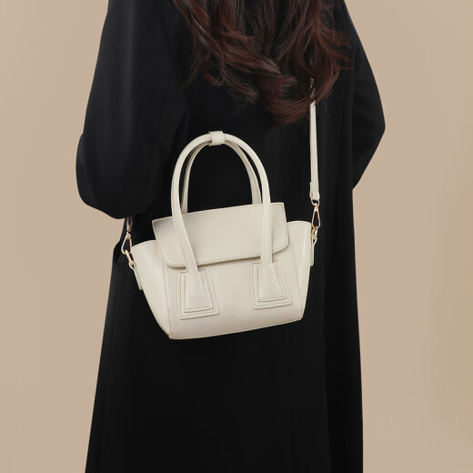 viney tote bag women's bag cowhide crossbody bag high-end shoulder bag birthday gift for girlfriend wife [off white] practical light luxury shoulder bag fashion brand versatile casual niche fashionable handbag