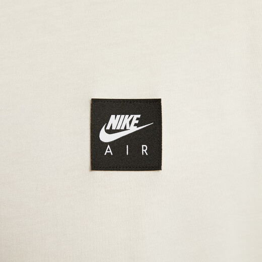 
Nike men's loose T-shirt for autumn new cotton knitted soft and comfortable official NIKE AIR HQ9249 133 sail white XL