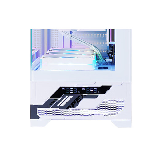 Wanjia Millennium AXT digital display version white gaming computer desktop case supports 360 water-cooled ATX motherboard digital display 270 sea view room
