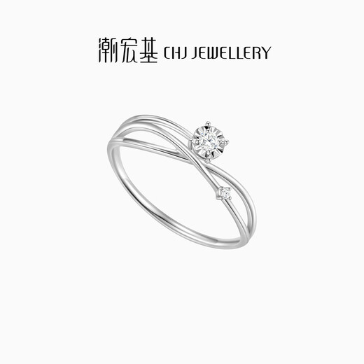 Chao Acer PT950 platinum diamond ring as a gift for your girlfriend, Platinum SRP42200089 No. 15, birthday gift