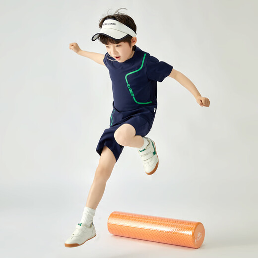 
Duoduojia Running Training Boys Sports Set 2025 Summer Thin Children's Fashion T-shirt Shorts Handsome Two-piece Set