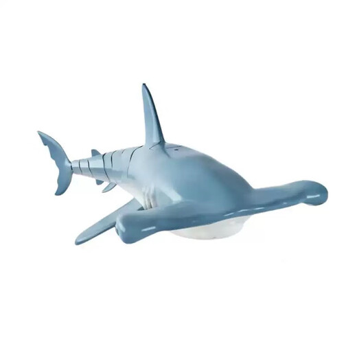 
A remote control hammerhead shark submarine can be simulated electric, can be launched into the water and swims outdoor children's toys. A remote control hammerhead shark blue. Deluxe four-electric power is about 120 minutes to use