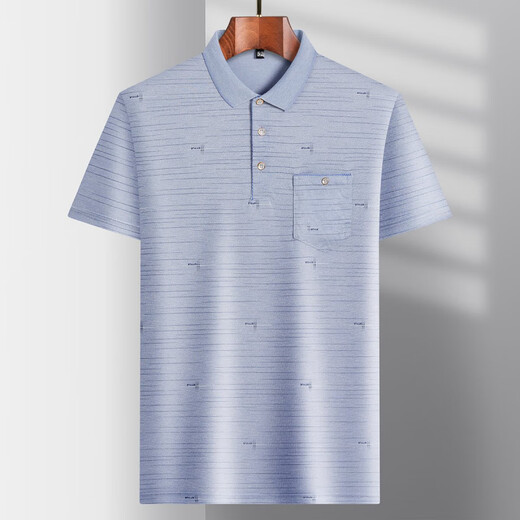 Uniqkuku [mismo estilo en el centro comercial] Camiseta de manga corta de seda de seda de helado de papá para camiseta casual de hombres de mediana edad para polo de mediana edad y anciana