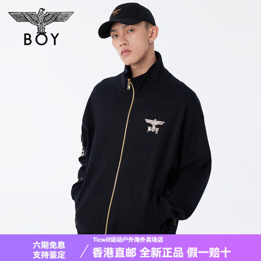 BOY LONDON Black Deacon Chun Men and Women Same Black Trendy Knitted Jacket N12801 Black XS