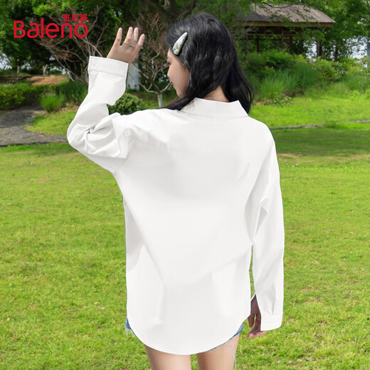 
Baleno solid color shirt thin coat for women summer 2025 new shirt for women lazy loose design niche top