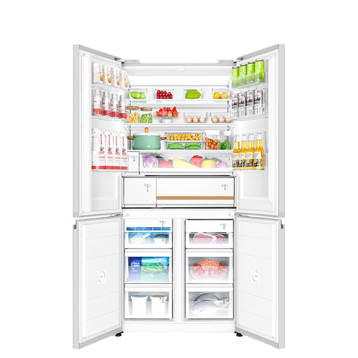 Refrigerador TOSHIBA Cross Cuatro puertas Capacidad de elevación 600 Totalmente integrado Atomizado Preservación, esterilización y desodorización de productos frescos Fabricación rápida de hielo Refrigerador grande inteligente para el hogar GR-RF631WI-PG1 Yuzhisha