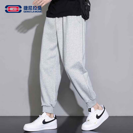 GENIOLAMODE brand casual pants for male students, loose and comfortable leggings, sports versatile trousers, trendy men's trousers