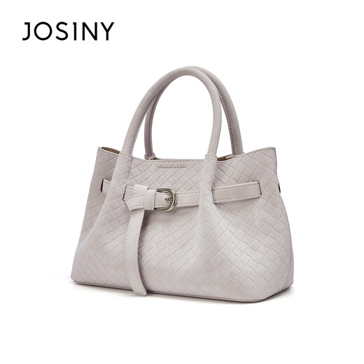 ZhuoSini Boston Bag Casual Braided Temperature Tote Bag European and American Style Crossbody Bag Qixi Fashionable and Versatile Light Purple