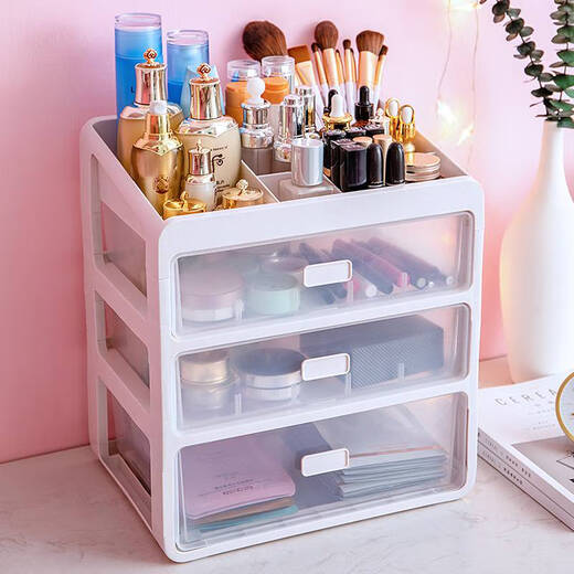 Yonghuan transparenter Speicherbox-Schubladen-Schminktisch Hautpflegeprodukte Maske Organizing Box Cabinet Desktop Speicher Rack 9276-Upgrade-Four-Layer-Internet-Promi-Modellmodell