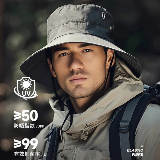 Pull back sun protection hat for men and women, summer quick-drying sun hat, outdoor cycling mountaineering hat, casual anti-UV fisherman hat, trendy