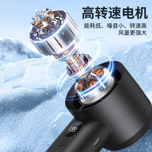 Pet dog special mouth hair dryer mini facial hair dryer Bichon Teddy handheld bath artifact T-100 high speed fan - purple power 5w