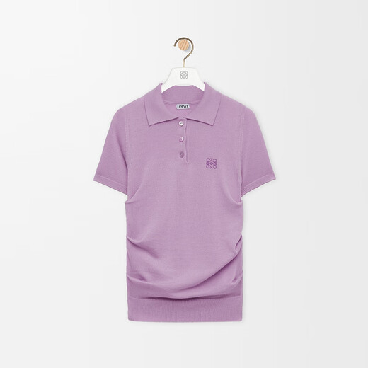 罗意威 LOEWE 羊绒和丝绸短袖 Polo 毛衣