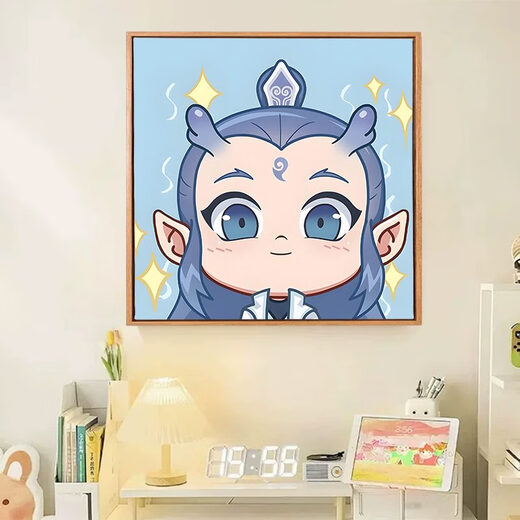 Clceyq Version von Nezha: Die Seeberiebel des Teufels Kind digitales Ölgemälde diy ao bing nezha cartoon Animation 2025 handgefertigt