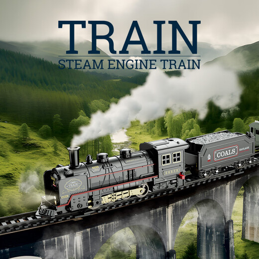 Simulada Electric Retro Retro Thomas Train Pack Toys Toys de alta velocidad para niños Modelo de automóvil de automóviles de alta velocidad Batería - Locomotora eléctrica retro + 3 carro + 14 vías