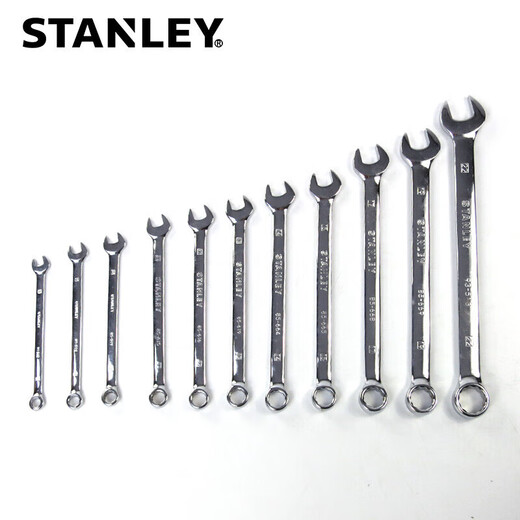STANLEY (STANLEY) powerful fine polished dual-purpose long wrench plum blossom open-end wrench metric wrench mobile phone repair 20mm 85-687