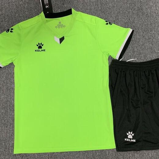 
KELME (KELME) football suit men's and women's competition training short-sleeved jersey adult sports quick-drying print sports children's uniform 1048 white 3XS (height 115-125)