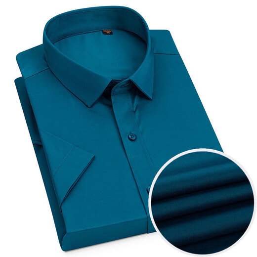 CEO YAGEOR 2025 Summer NUEVO estilo para solapas de mediana edad y jóvenes para hombres para negocios no escaladas multicolores y tendencia de moda anti-arrebuera mangas cortas DX6623 38