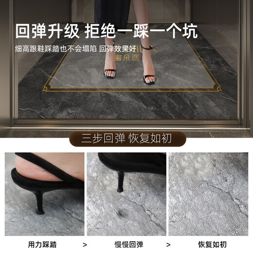 三栖虎电梯轿厢地板专用地垫高端皮革地毯商用酒店防滑垫子仿大理石 星宿-14957 1件数 定制款联系客服-皮革70元/