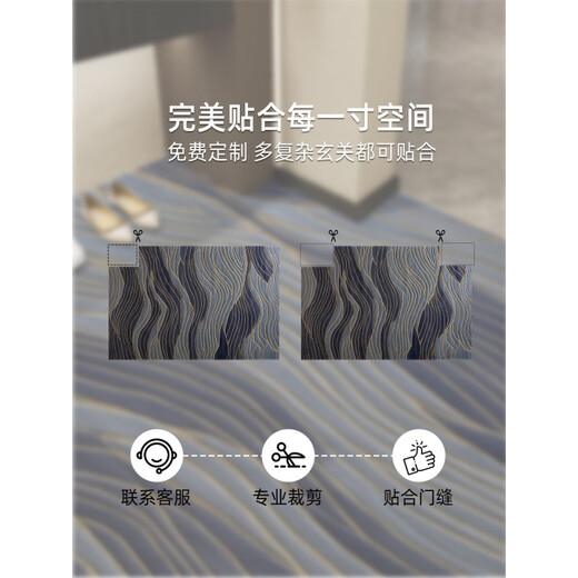 
Small electric bag XELECPOCKET floor mat entry door mat 2025 new light luxury high-end entrance door foot mat anti-slip and dirt-resistant free-washing entrance carpet Liuying-15272 60cm*90cm Upgraded 9th generation dirt-resistant Falman
