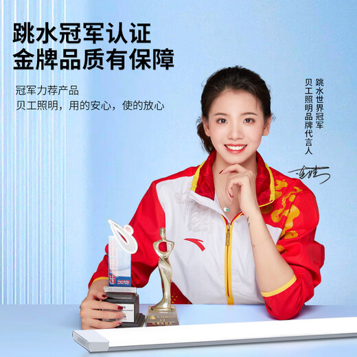 Beigong led lamp purification lamp integrated strip lamp 1.2 meters 100W white light office property garage project super bright lighting