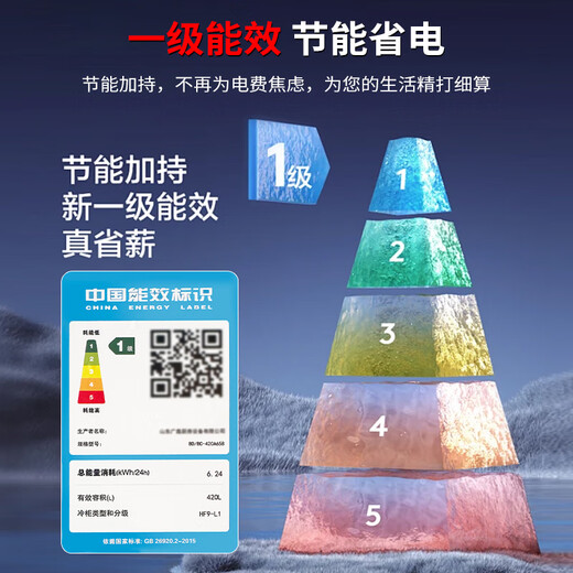 美凌蓝冰一级能效卧式冰柜冷冻柜商用大容量冷藏冷冻两用大冷柜保鲜展示柜雪糕柜双温冰箱小型冰柜家用 1028款单温加宽【一级能效】