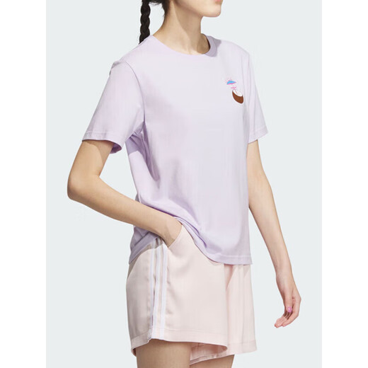 
Adidas short-sleeved women's summer new casual half-sleeved pure cotton printed sports T-shirt IP3880 IP3878/cotton/ XS 75-85Jin[Jin equals 0.5 kg]