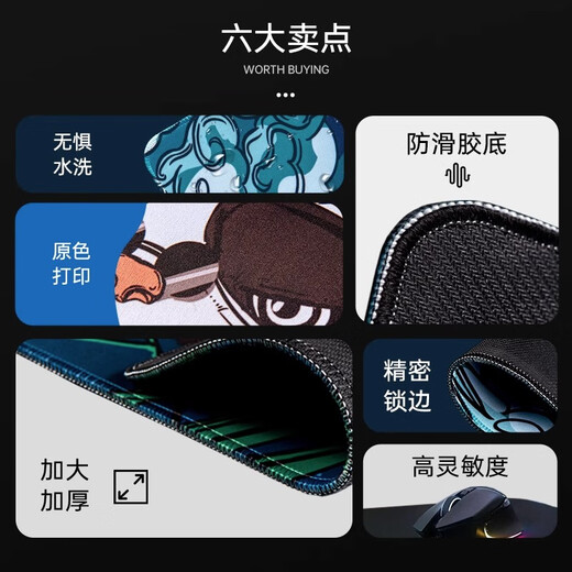 Asuka Eva Anime Mouse Pad Super Light Male 2d Custom E-Sports Game Office Compute Computer Keyboard Pad [Hot Sale] DT-1477 Asuka-12 900*400*3
