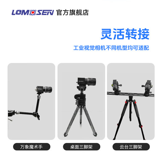 Robot CCD major brands universal hikrobot industrial camera camera bracket aluminum alloy fixed backplate adapter accessories 1/4 thread M6 can be customized 02 backplate + matching screws