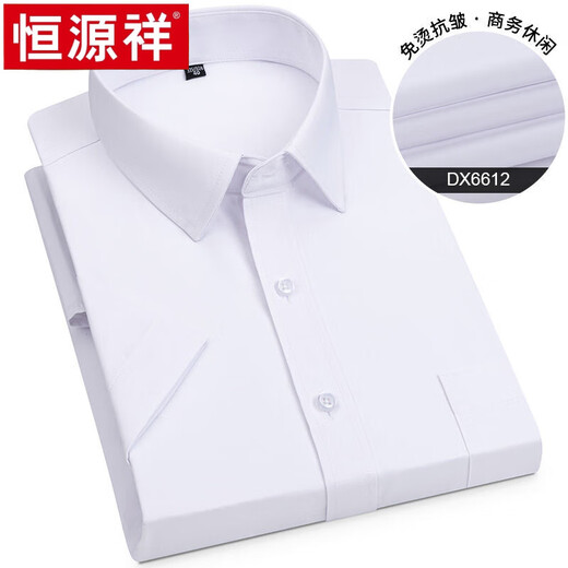 Hengyuanxiang 2025 Sommer neues Hemd der neuen Männer mit mittleren und jungen halbärmeligen Baumwoll-Hemd-Hemd-Geschäften Casual Herren High-End 6629 45