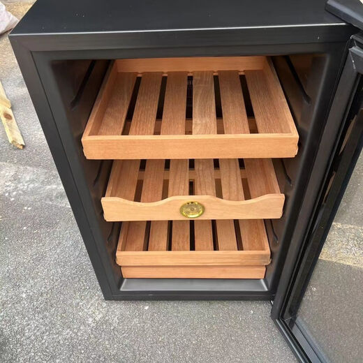 Double small shop Zunbao 65L export last order Constant temperature household cigar cabinet humidor humidor Spanish cedar wood shelf 460*540*735mm (width depth height) 65L