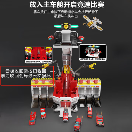 IDOL CAT Track Alloy Car Educational Toy Boy Birthday Gift 3-6 Years Old Boy Baby Children's Day Children's Day Police Car 12 Alloy Car + Airplane + Exquisite Gift Box Sam's Same Style Can Spray Water 23456 Years Old