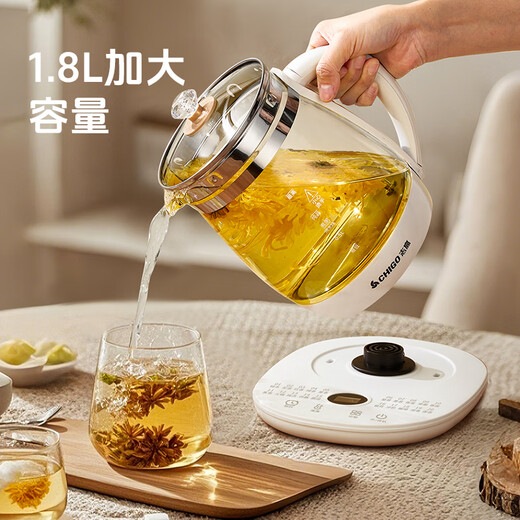 CHIGO health kettle, stew and teapot, 2025 new model, office, small, household, thermal insulation, 1.8L, large capacity, multifunctional electric kettle, kettle, standard 1.8L, anti-dry, food grade 304 stainless steel