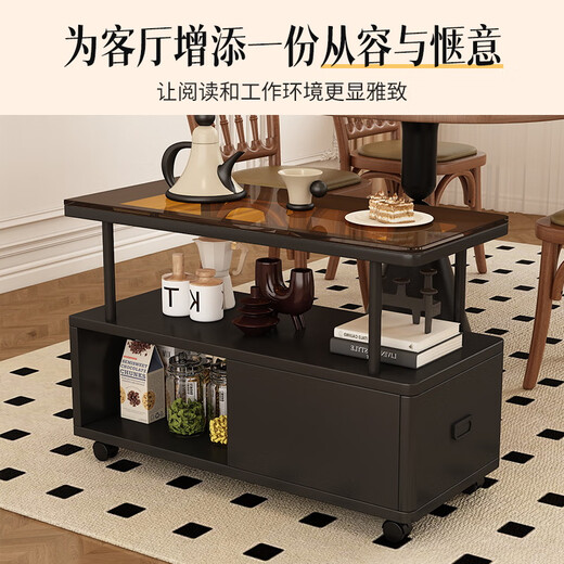 Yameile movable small coffee table sofa side table side cabinet sofa side cabinet living room movable side table side table tea table corner table