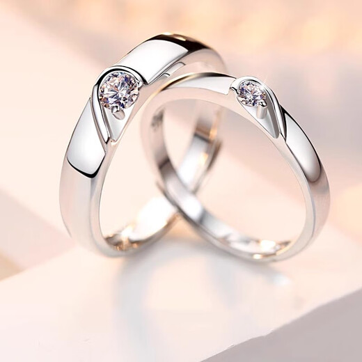 MZMZ Platinum Couple Ring pt950 Platinum Knot Engagement Fashion Ring Valentine's Day Birthday Gift for Girlfriend When/Next Day Delivery - Light Luxury - Forever Knot Ring