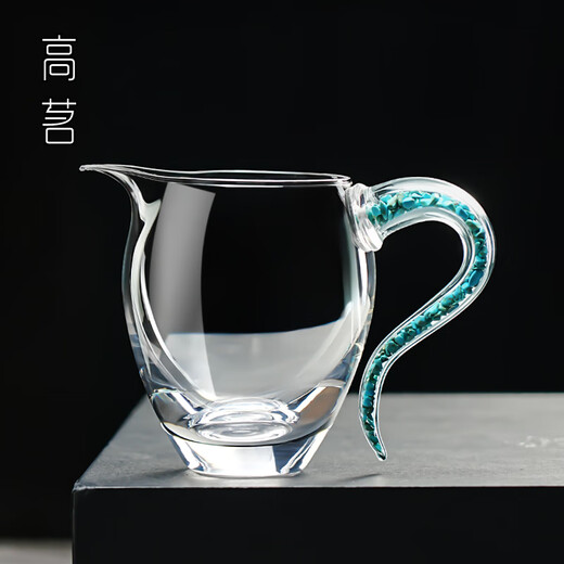 Tuojin German imported quality turquoise fair cup glass high-end 2025 new high-value crystal tea dispenser thickened transparent crystal turquoise fair cup