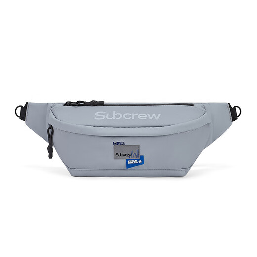 Subcrew trendy personalized design waist bag men and women couples street riding breast bag campus fashion small shoulder bag gray