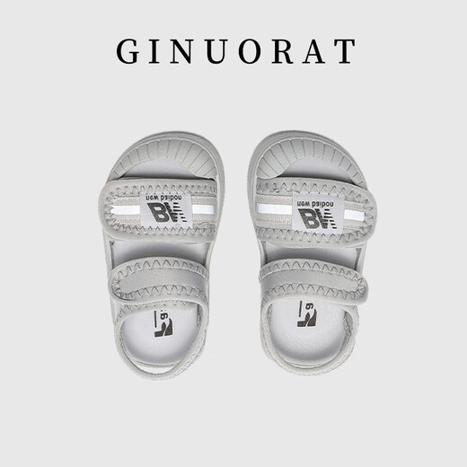 
Chino Mouse 2025 Summer Children's Soft Sole Sandals Baby Walker Functional Shoes Star Gray 13 Inner Length cm_(18 sizes)